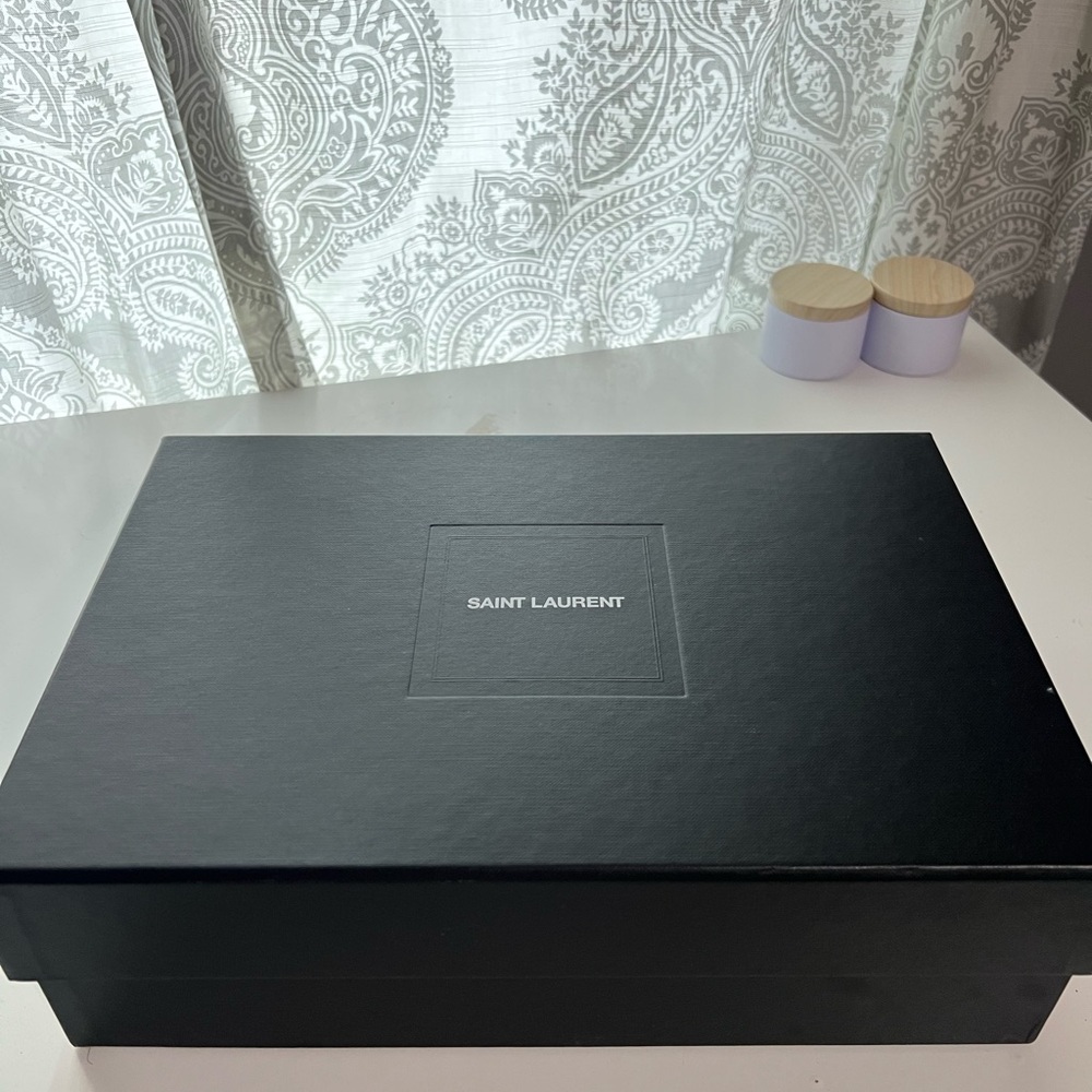 Saint Laurent Black Opyum 110 YSL Heel